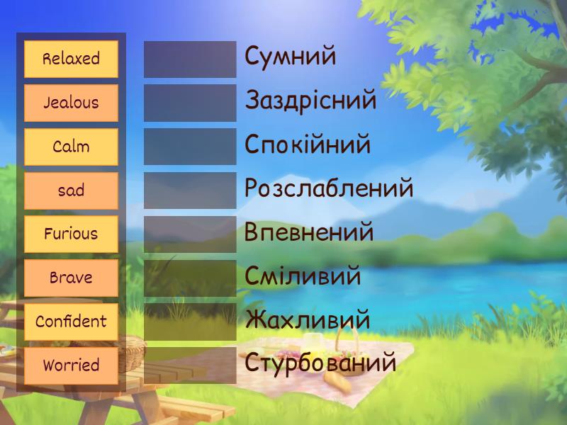 Matviy adjectives - Match up