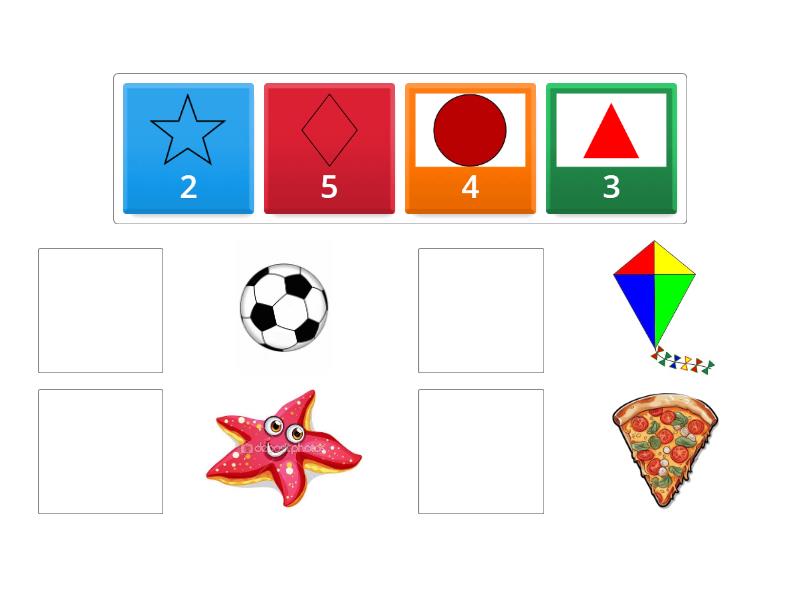 Reach each shape in its right place and the right shape for it - Match up