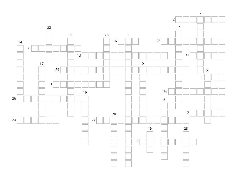 Game vocabulario TI - Crossword