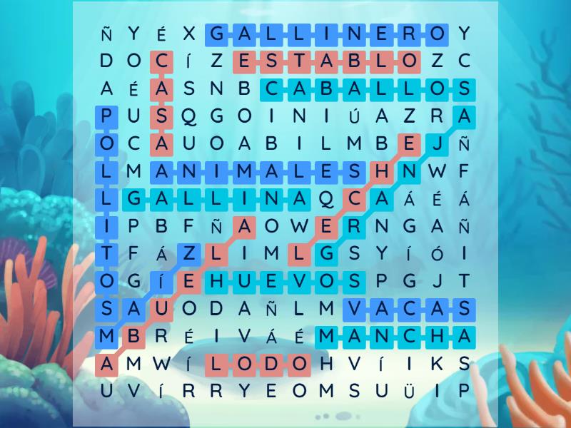 SOPA DE LETRAS DE LOS SUSTANTIVOS - Wordsearch