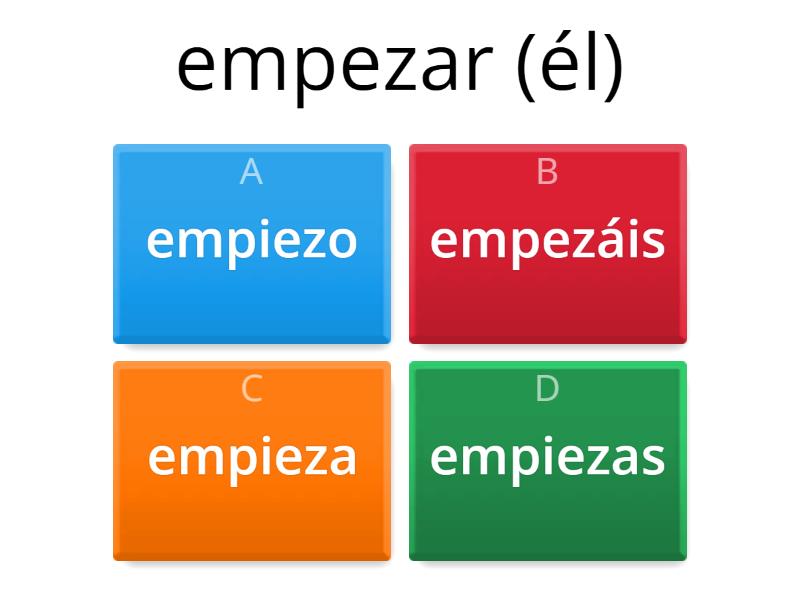 Los Verbos Irregulares - Quiz