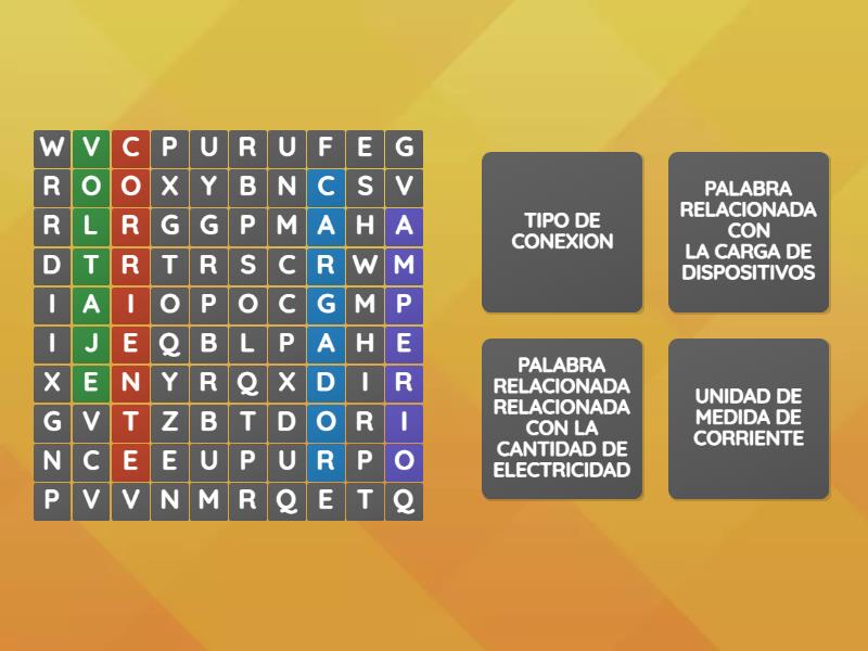 SOPA DE LETRAS DE PROBLEMAS COMUNES EN LA FUENTE DE ALIMENTACION ...