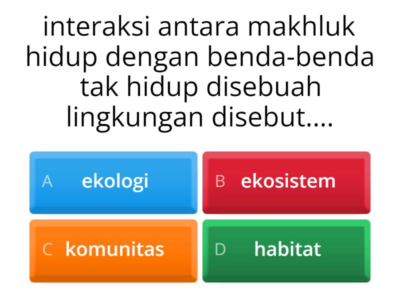 Game Ekosistem Kelompok 4 - Quiz