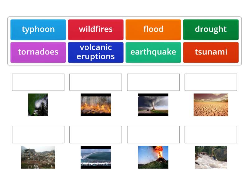 Natural disasters - Match up