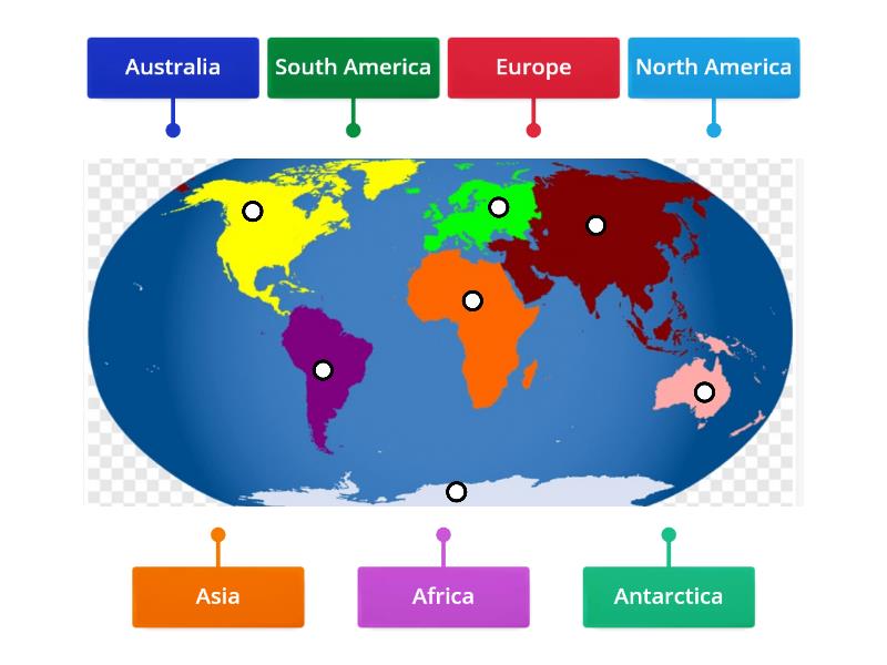 Label The Continents Labelled Diagram 0256