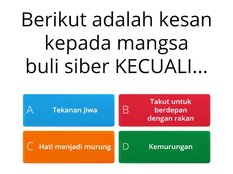 Advokasi Klik Dengan Bijak Kuiz