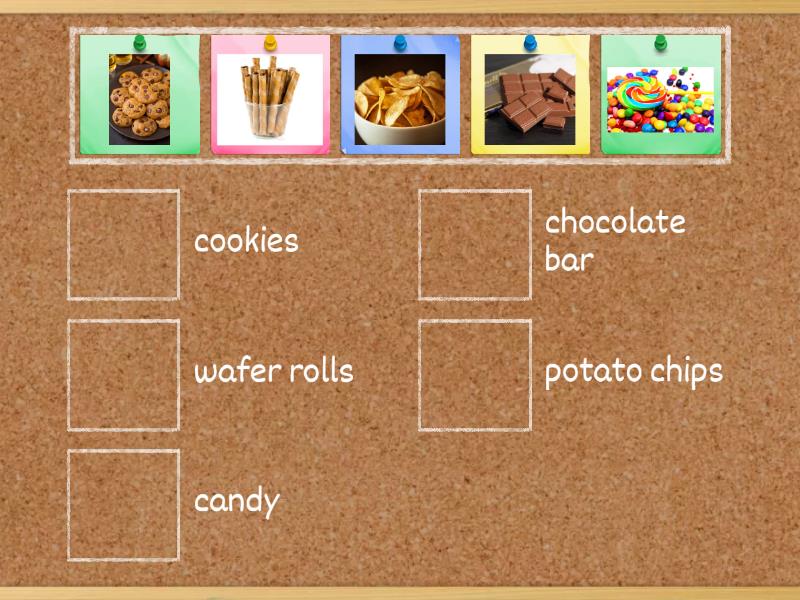 homework (my favorite snack) - Match up