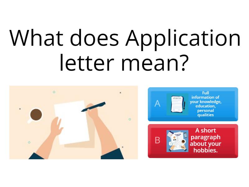 application letter quiz