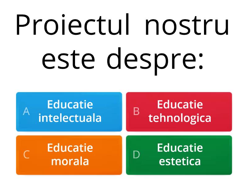 Educatie Estetica - Quiz