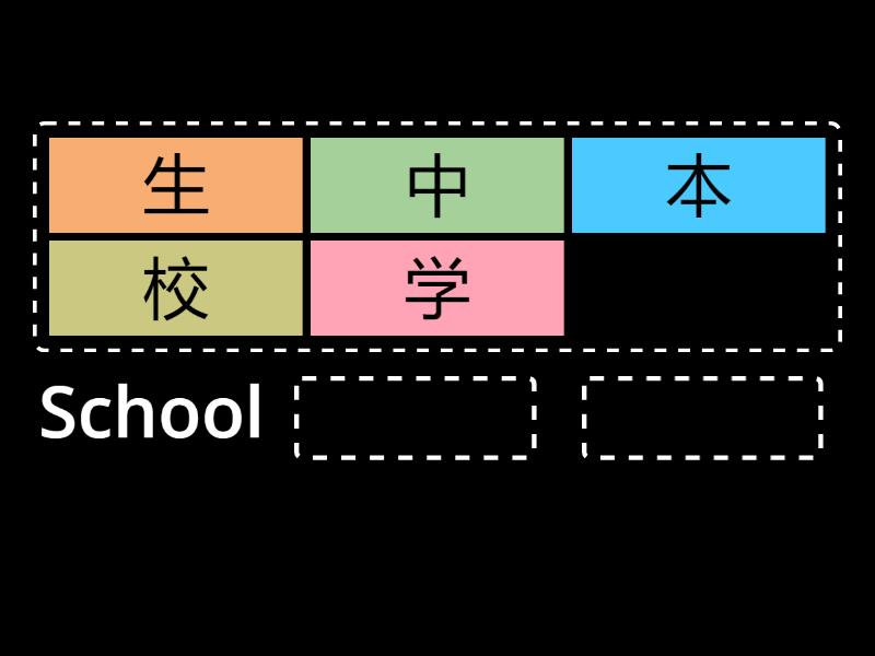 School Kanji - Complete the sentence