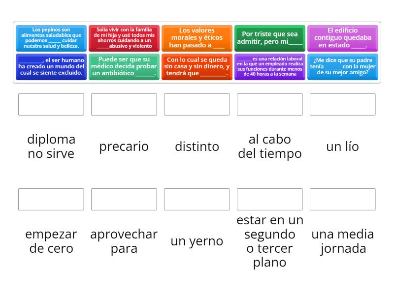 AULA 3 Internacional Unidad 2 - Une las parejas