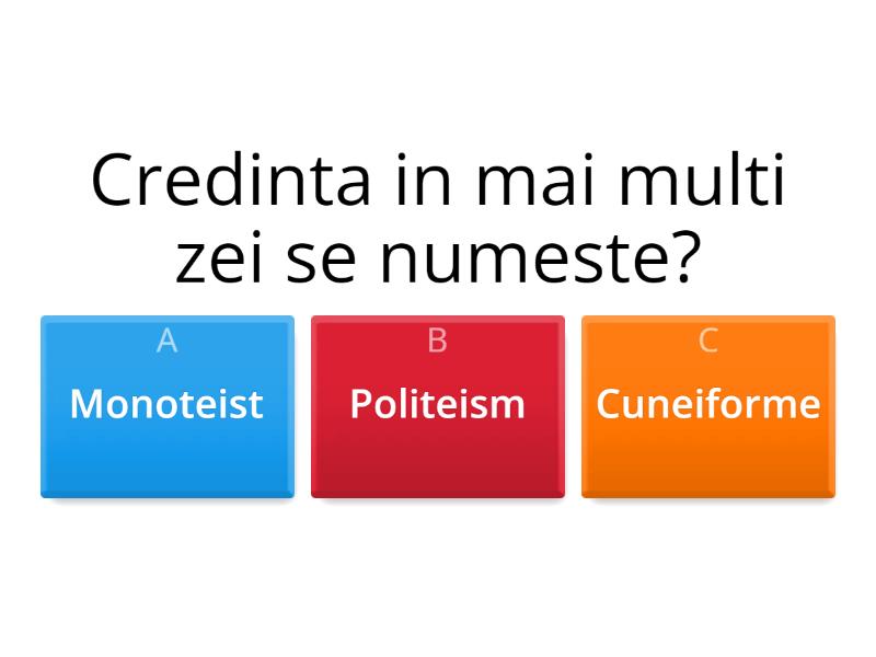 Orientul Antic - Quiz