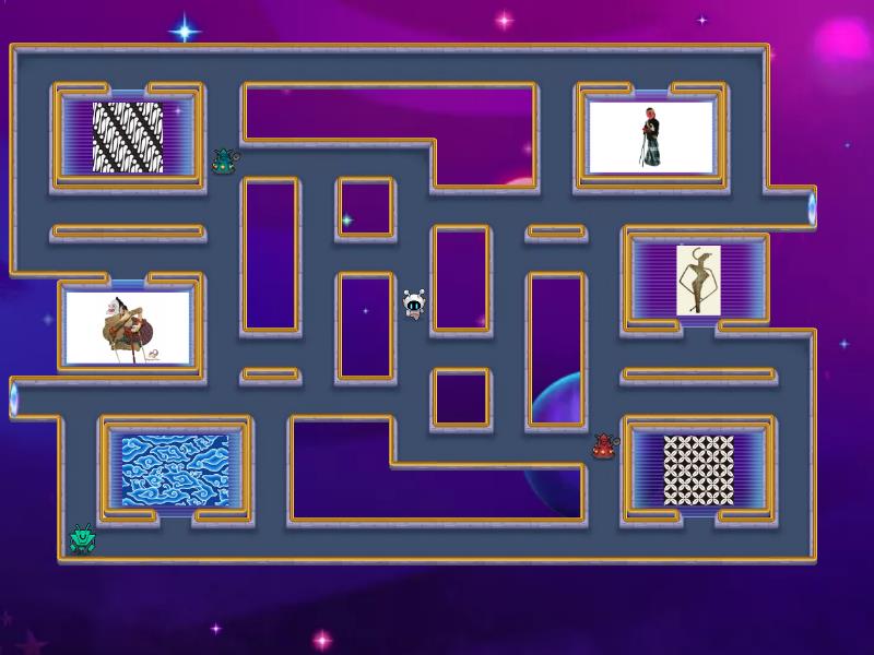 Wayang dan Motif Batik - Maze chase