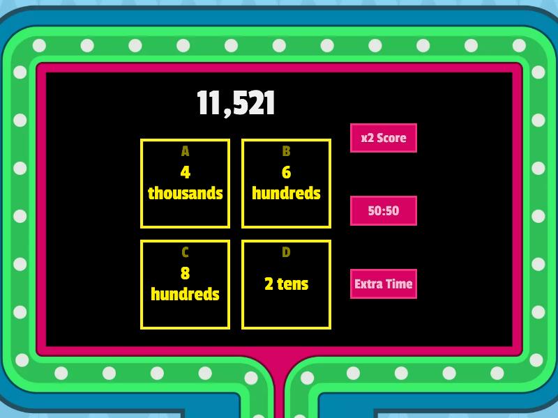 Place Value - Gameshow Quiz