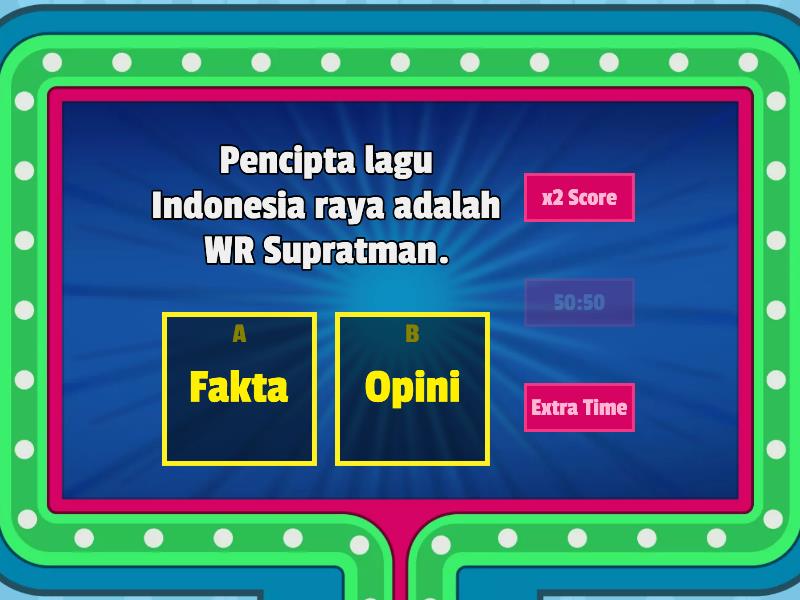 MEMBEDAKAN FAKTA, OPINI, ASUMSI - Game Show De TV