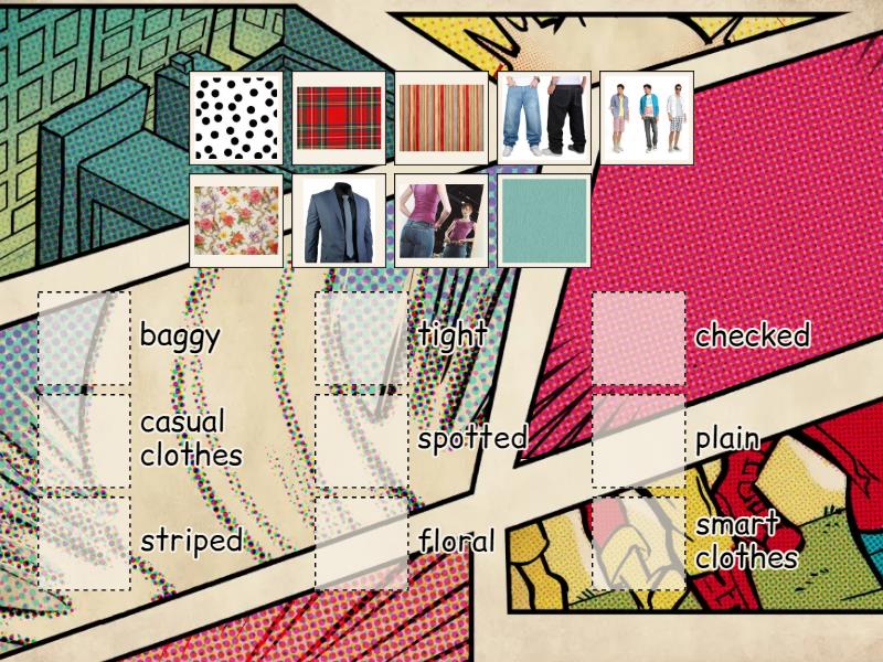 Go Getter 4 unit 1.1_Describing clothes - Match up