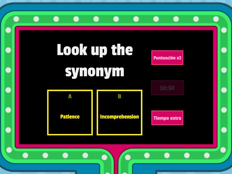 Synonyms and antonyms of tolerance - Gameshow quiz