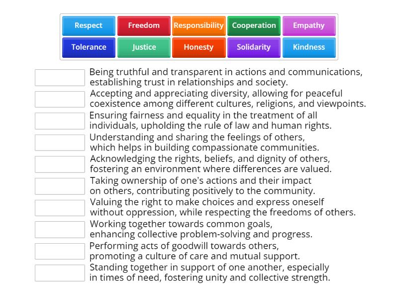 Values - Une las parejas