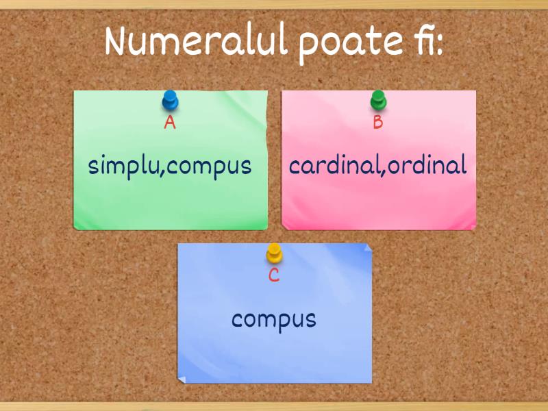 Numeralul- cl VII-a - Quiz