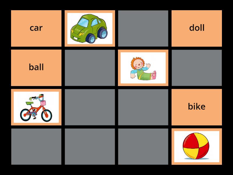 Family and Friends 1 Unit 2 Toys - Matching pairs