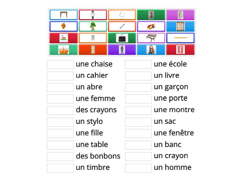 Qu'est-ce que c'est? - Match up