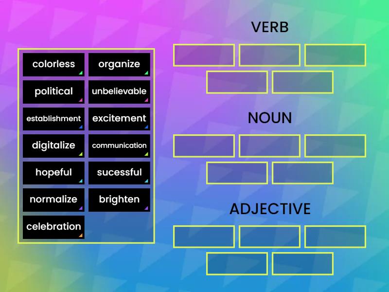 SUFFIXES - UNLOCK 3 - P.89 -LS - Group sort