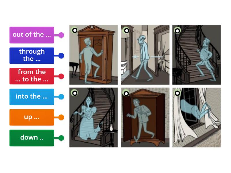 Where is the ghost going? (prepositions of movement) - Diagrama con ...