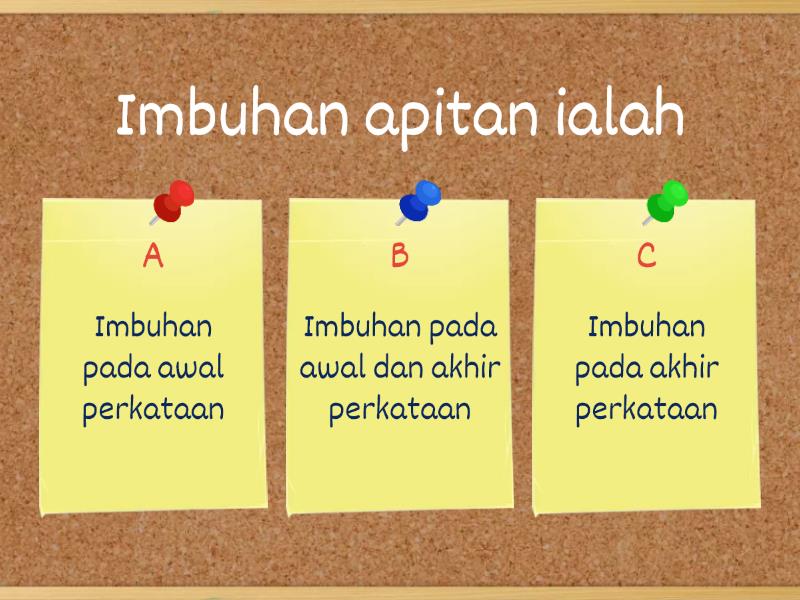 KUIZ IMBUHAN APITAN BM TAHUN 5 PENDIDIKAN KHAS - Quiz