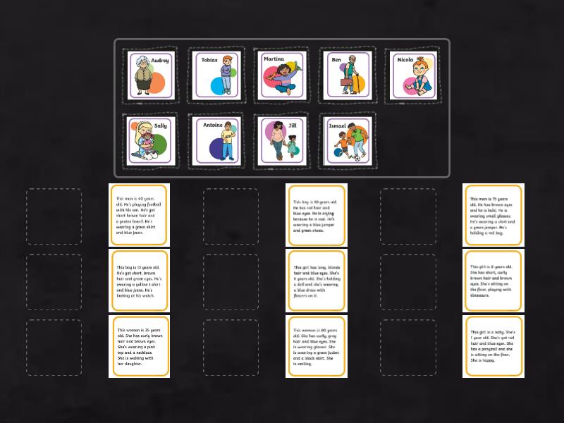 Get involved A1+ Unit 2 Description - Match up