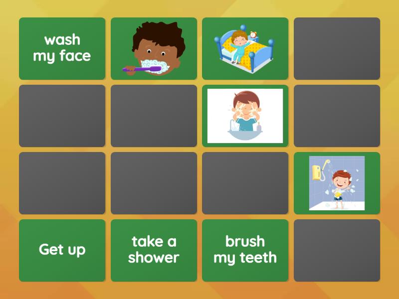 Daily routine - Matching pairs