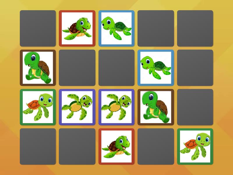 JOGO DA MEMÓRIA: Répteis - Matching pairs