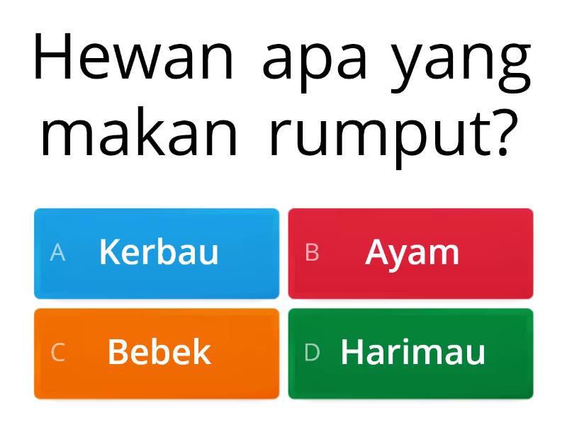 Tebak Hewan - Quiz