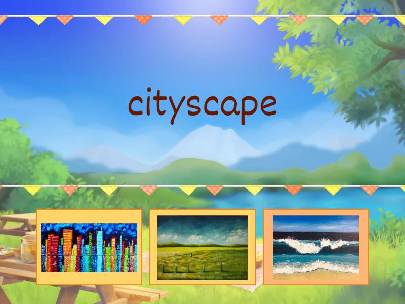 Types of Landscapes Matching Game - Find the match