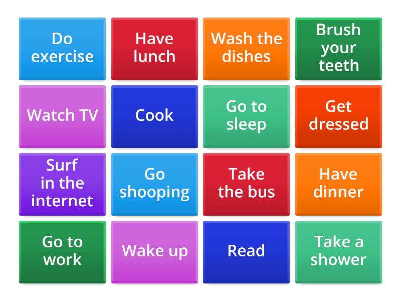 Daily Routines - Flip tiles
