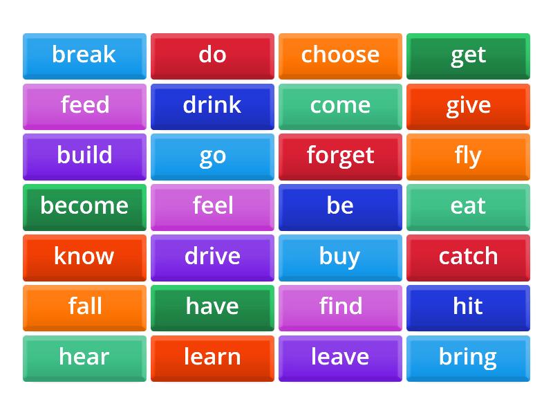 Junior Explorer 6 - irregular verbs (2) - Flip tiles