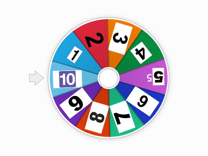 RULETA 1 AL 10 - Rueda aleatoria
