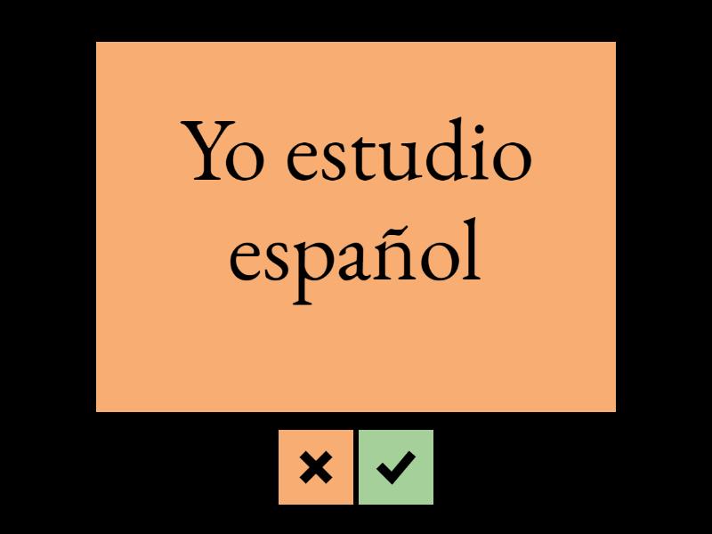 Yo estudio - Flash cards