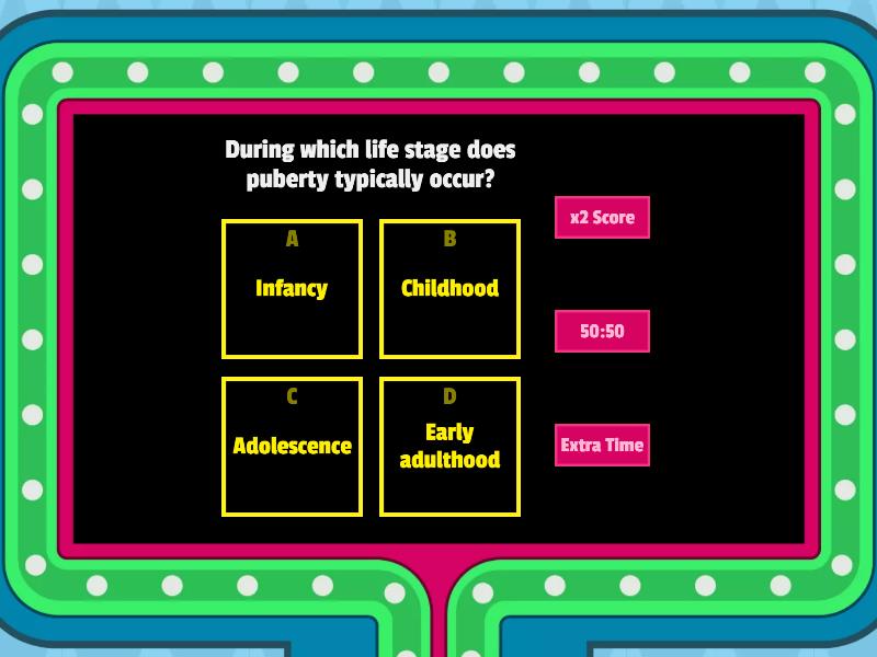 Human Growth And Development Recap - Gameshow Quiz