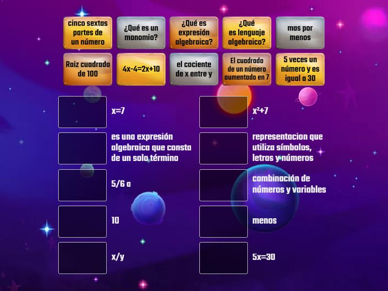 une-palabras-match-up