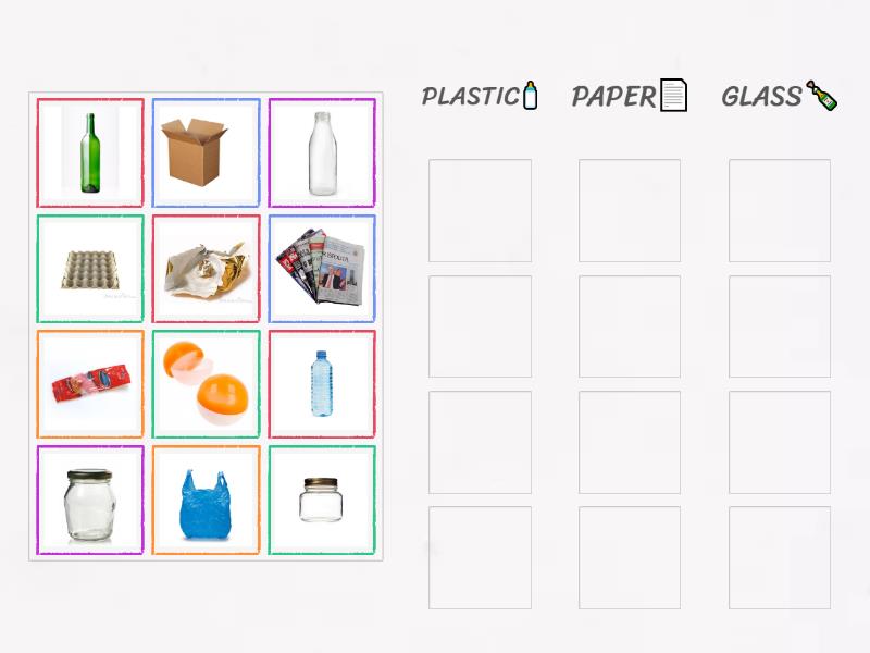 RECYCLING GAME - Group sort