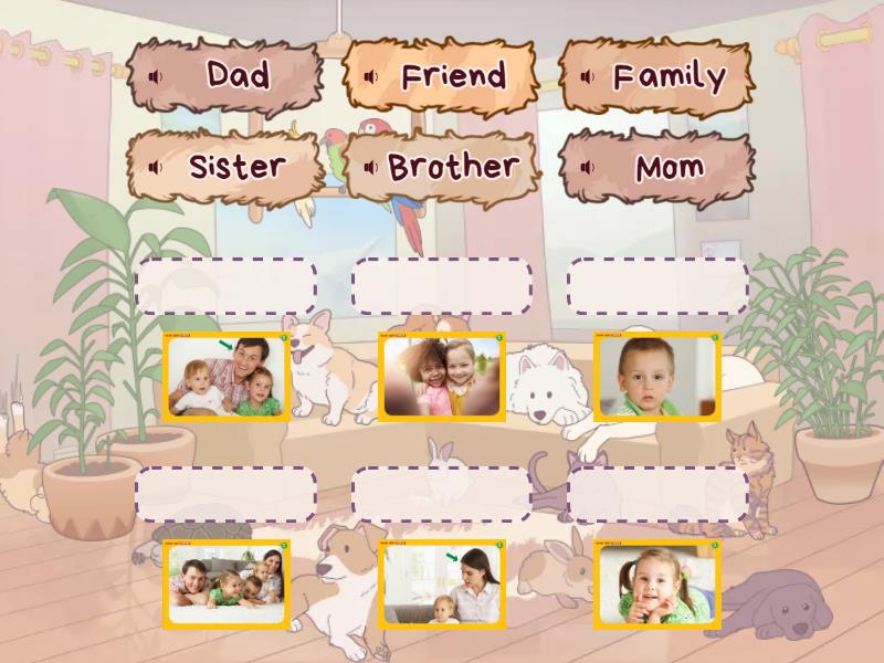 Vocabulary, topic Family - Match up