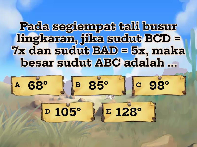 SEGI EMPAT TALI BUSUR LINGKARAN - Quiz