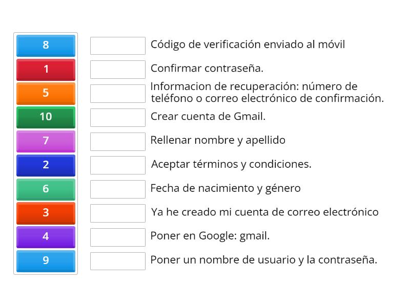 Pasos a seguir para crear una cuenta de correo electronico - Match up