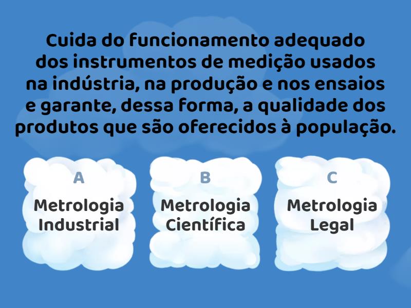 Metrologia - Quiz