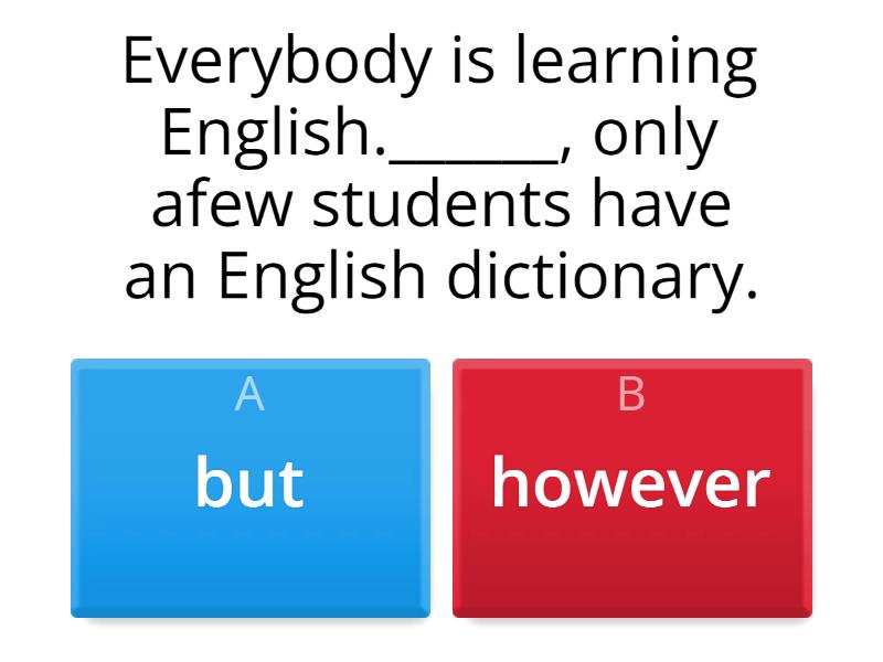 EP2 but/however - Quiz
