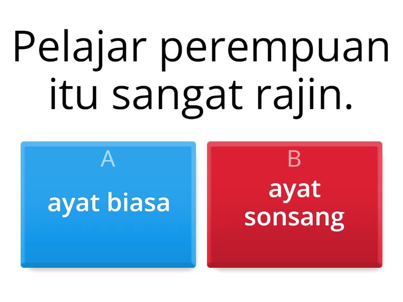 STRUKTUR AYAT DAN RAGAM AYAT TAHUN 2 - Quiz