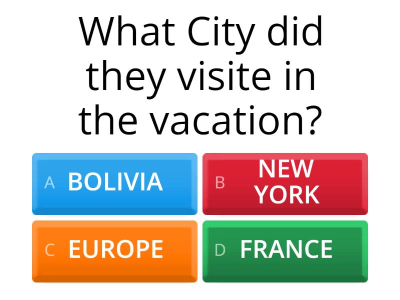A great summer vacation quiz