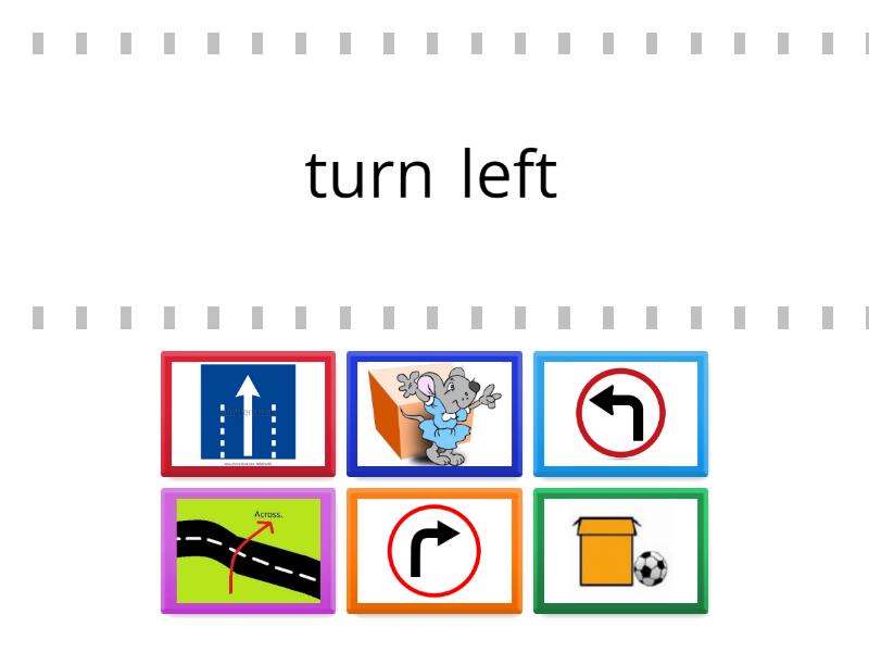 preposition of direction match - Find the match