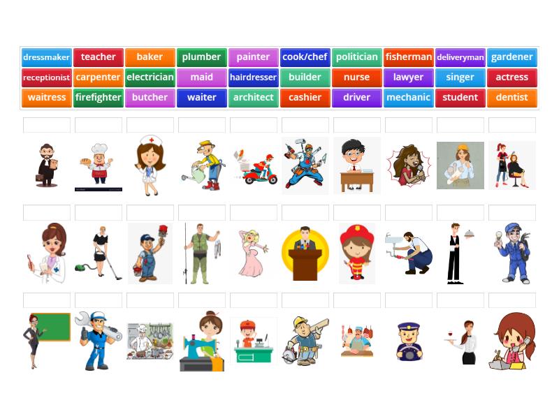 Jobs/ Professions - Match up