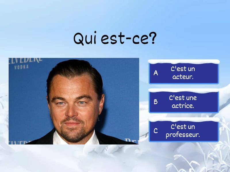 Qui est-ce? Qu'est-ce que c'est? (L'hiver) - Quiz